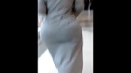 Amazing huge ass girl at mall