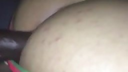 Bubbly fat ass girl gets big black cock in anal doggystyle