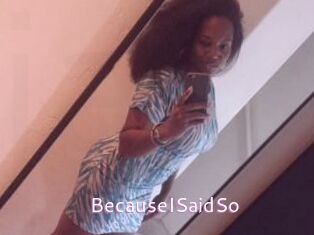 BecauseISaidSo